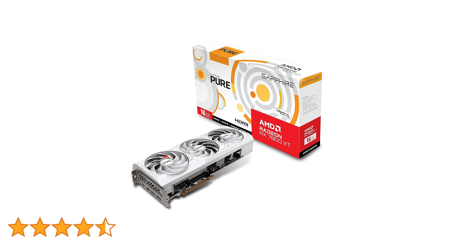 【新品未開封】Sapphire PURE RX 7800 XT 16GB VGA SAPPHIRE PURE RADEON RX 7800 XT 16GB Gaming OC GDDR6